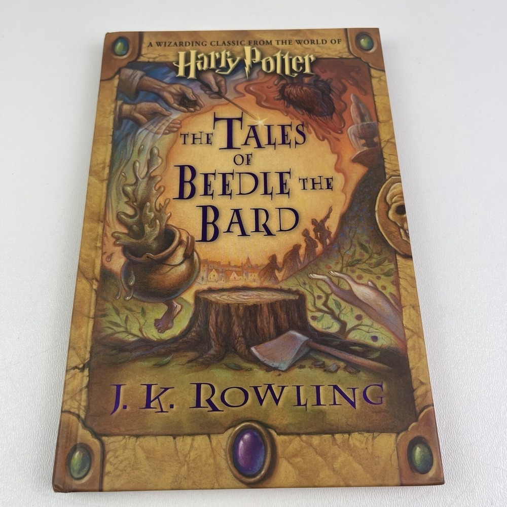JK Rowling The Tale of Beedle The Bard 2008 Hard Copy Signed Facsimile